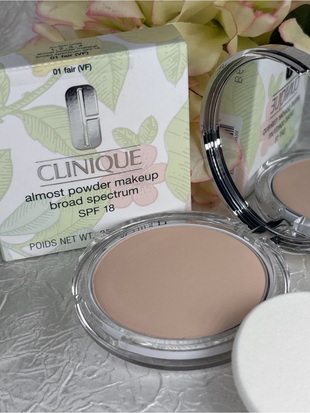 Clinique Almost Powder MakeUp SPF 15 - 01 Fair (VF) - Full Size NIB